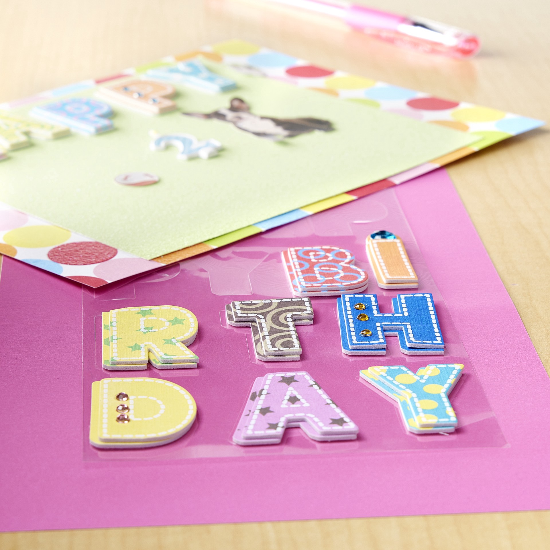 slide 3 of 3, Birthday Letters Stickers By Recollections, 3.75 in x 6.75 in