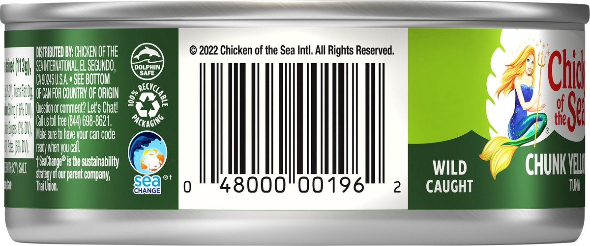 slide 7 of 9, Chicken of the Sea Chunk Yellowfin Tuna in Vegetable Oil - 5 oz, 5 oz