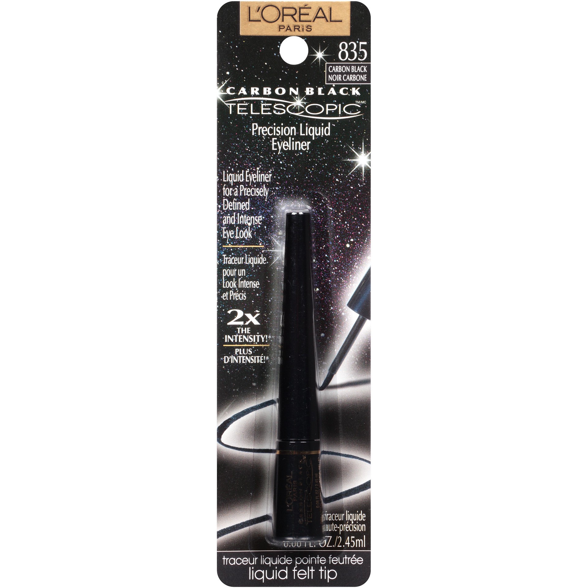 slide 1 of 6, L'Oréal Telescopic Eyeliner 835 Carbon Black, 0.08 fl oz