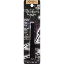 L'Oréal Telescopic Precision Carbon Black Liquid Eyeliner - 0.08 Oz