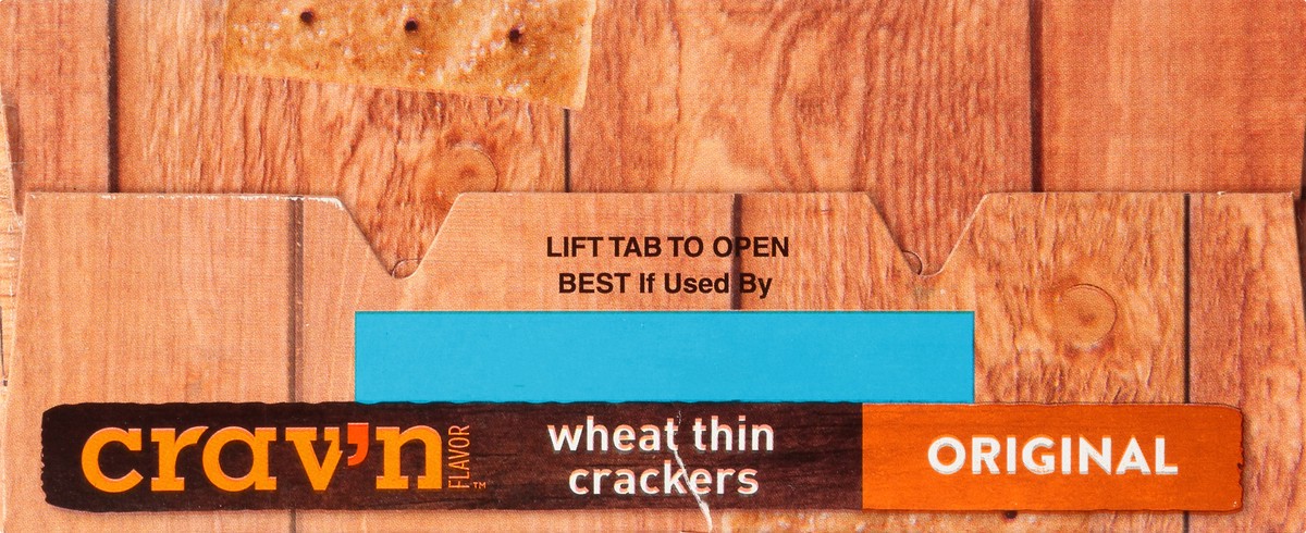 slide 9 of 10, Crav'n Flavor Crav'N Thin Wheat Crackers, 9.1 oz