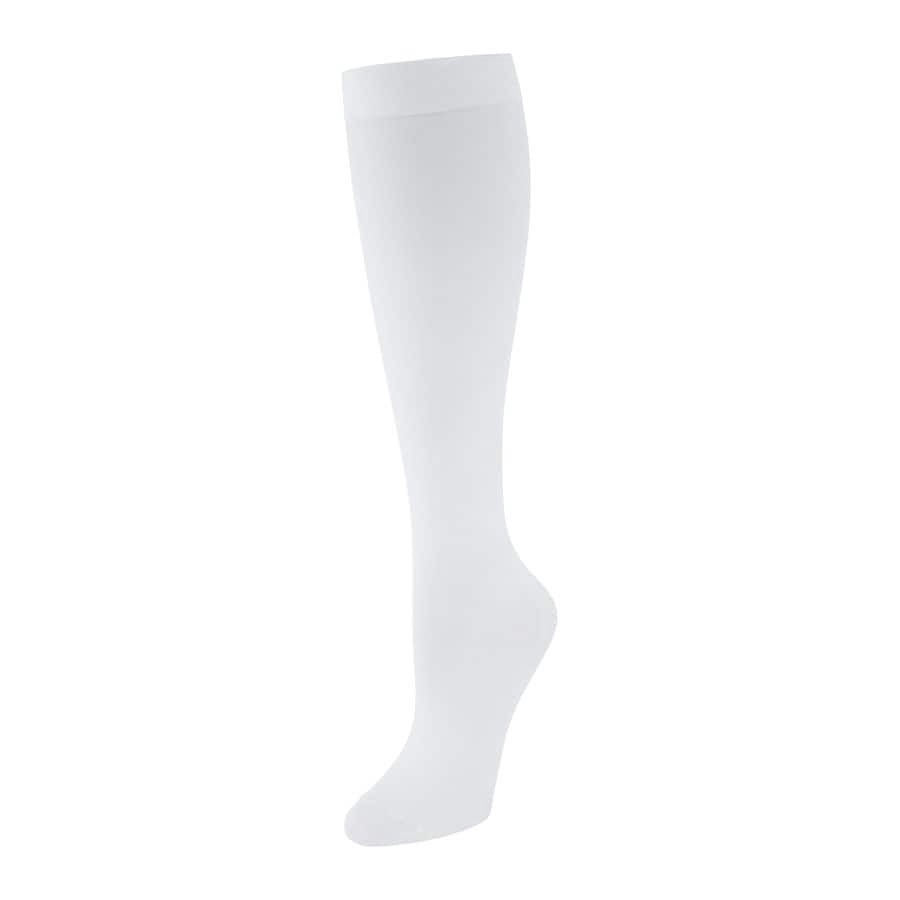 slide 1 of 5, Walgreens Anti-Embolism Stockings Knee High White, LG