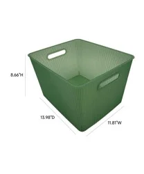 Havenstay Large Storage Bin Translucent Green