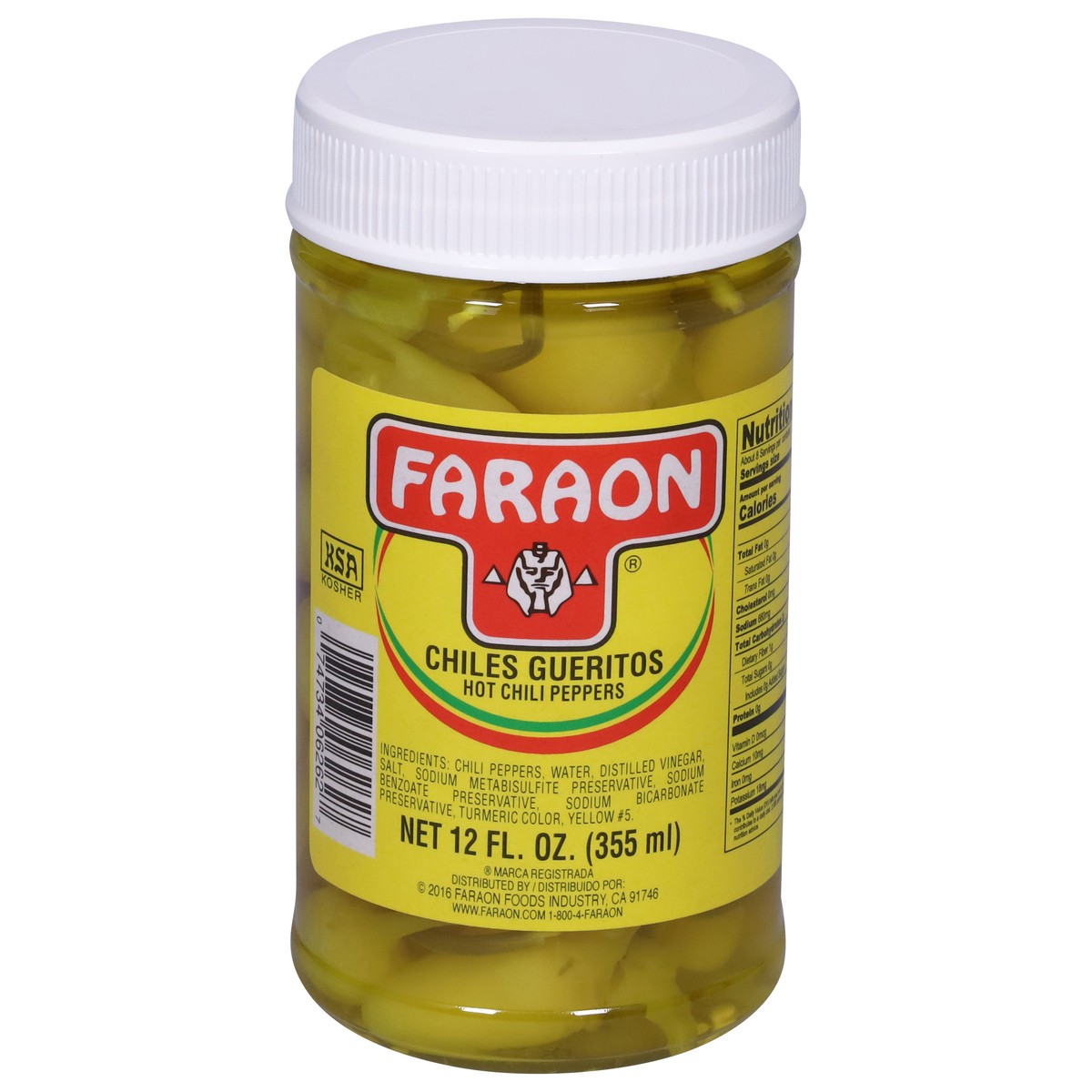 slide 2 of 4, Faraon Hot Chile Peppers, 12 fl oz