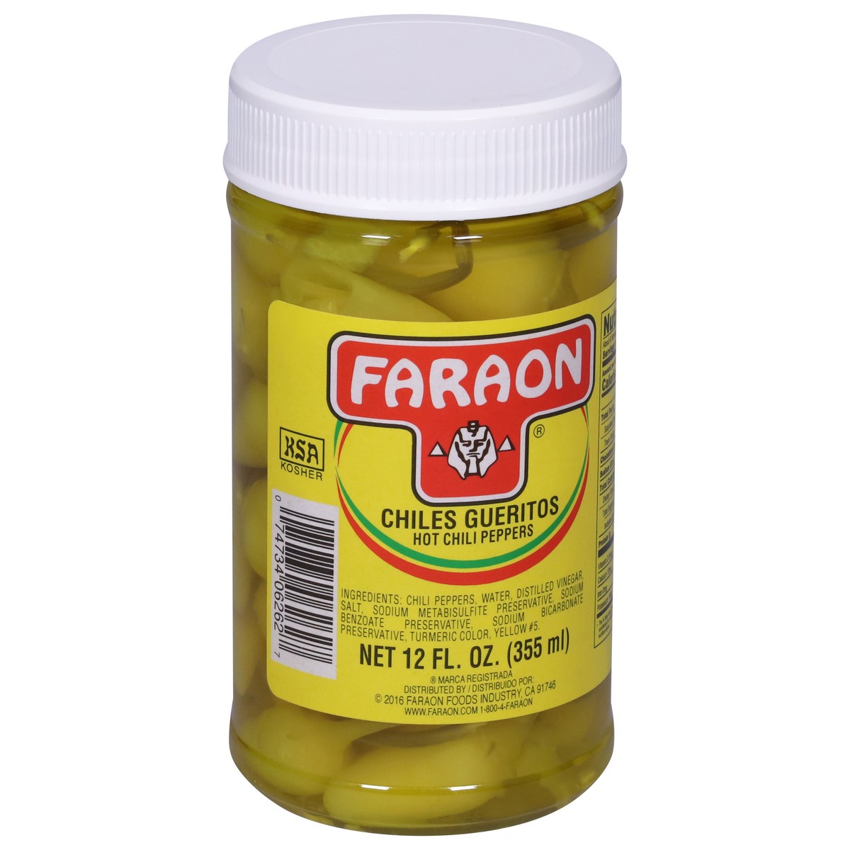 slide 3 of 4, Faraon Hot Chile Peppers, 12 fl oz