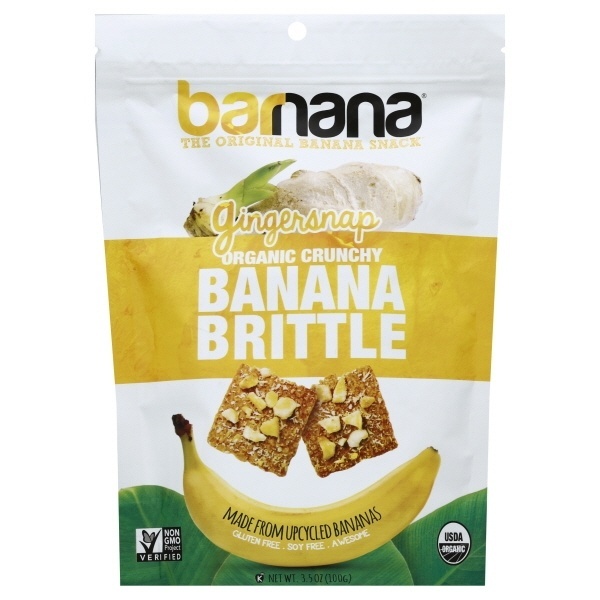 slide 1 of 1, Barnana Organic Crunchy The Original Gingersnap Banana Brittle Snack, 3.5 oz