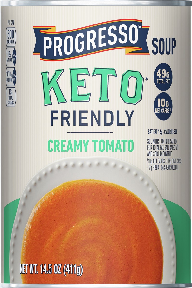 slide 7 of 9, Progresso Keto*-Friendly Creamy Tomato Canned Soup, Ready To Serve, 14.5 oz., 14.5 oz