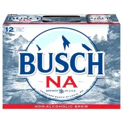 Busch Non Alcoholic Beer, 12 Pack Beer, 12 FL OZ Cans