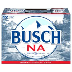 Busch Non-Alcoholic Beer, 12 Pack, 12 fl oz Cans