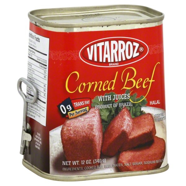 slide 1 of 1, Vitarroz Corned Beef, 12 oz