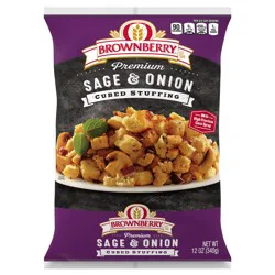 Brownberry Premium Sage & Onion Cubed Stuffing, 12 oz