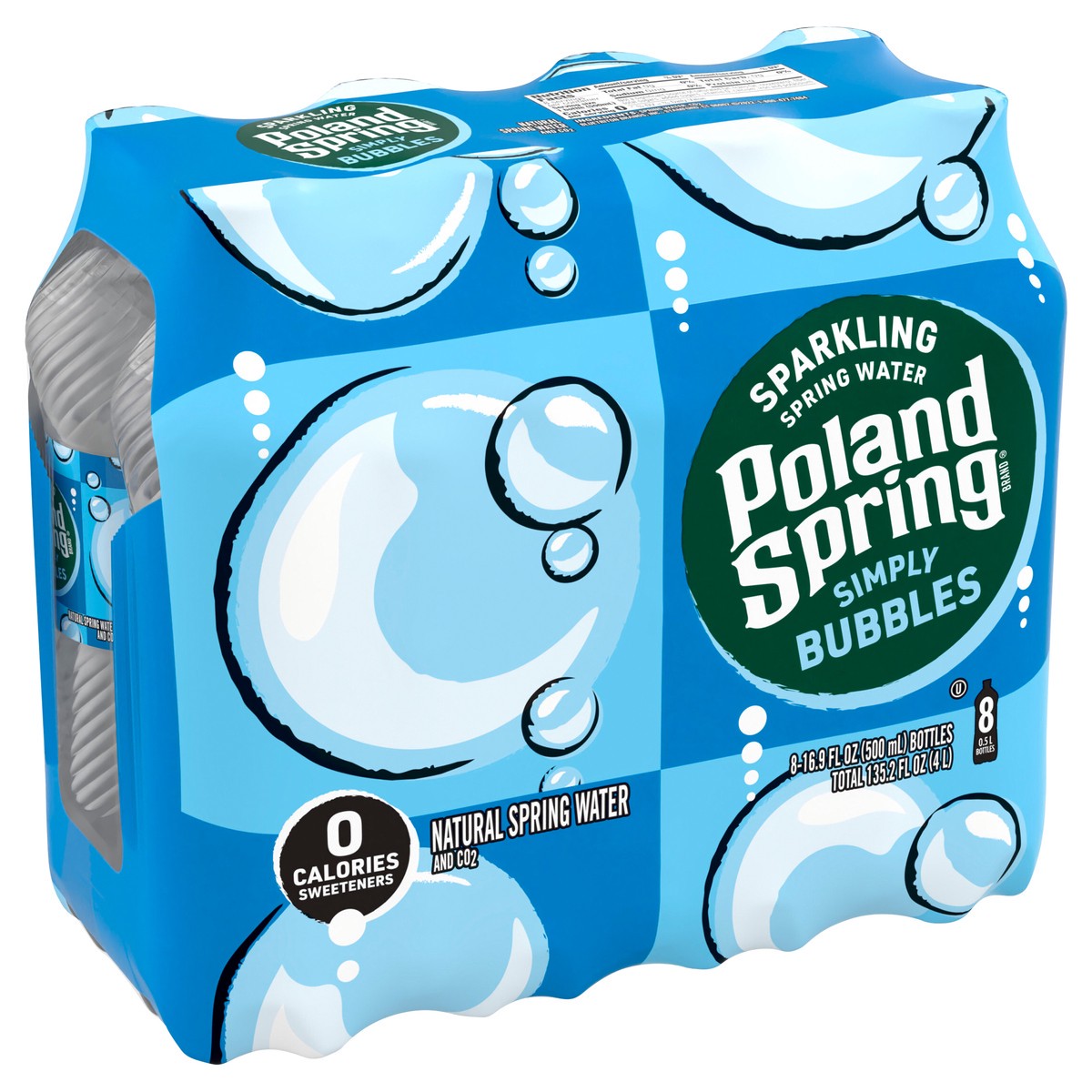 slide 2 of 8, Poland Spring Sparkling Water, Simply Bubbles- 16.9 fl oz, 16.9 fl oz