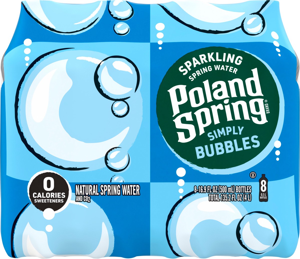 slide 3 of 8, Poland Spring Sparkling Water, Simply Bubbles- 16.9 fl oz, 16.9 fl oz