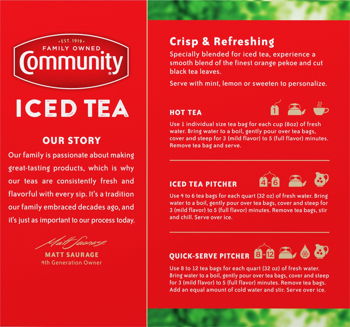 slide 8 of 14, Community Coffee Iced Tea, 100 ct