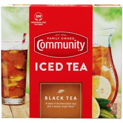 Community Coffee Iced Tea, Black, Tea Bags