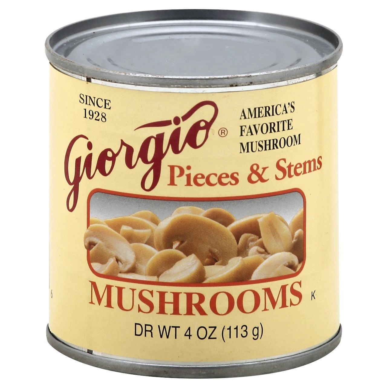 slide 1 of 2, Giorgio Mushrooms, 4 oz