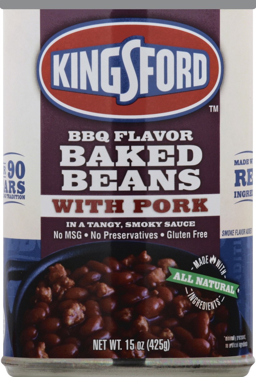 slide 5 of 6, Kingsford Baked Beans Barbeque Pork, 15 oz