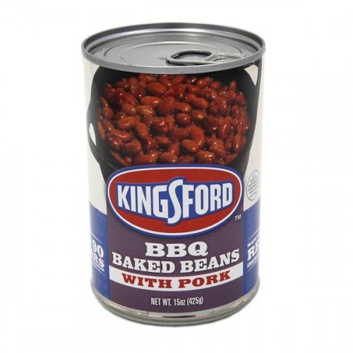 slide 1 of 6, Kingsford Baked Beans Barbeque Pork, 15 oz