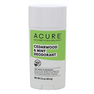 slide 1 of 1, Acure Cedarwood & Mint Deodorant, 2.25 oz