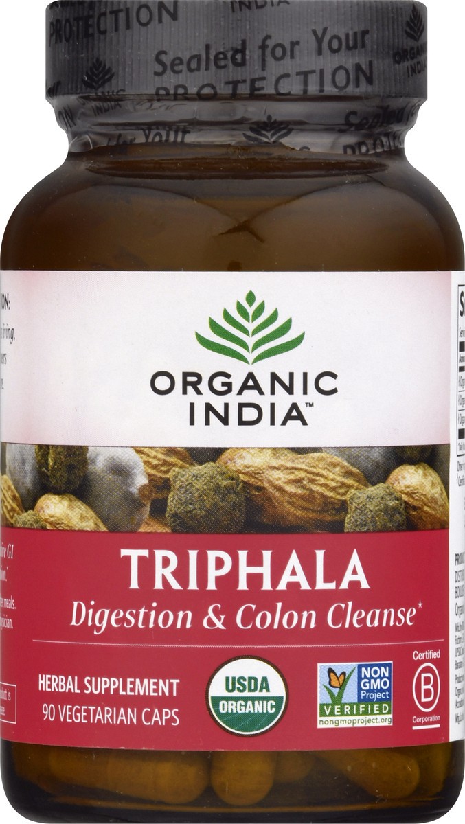 slide 6 of 9, Organic India Vegetarian Caps Triphala 90 ea, 90 ct