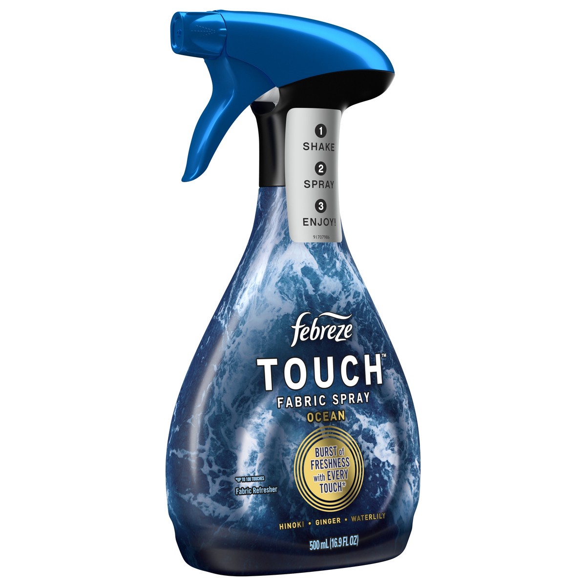 slide 2 of 5, Febreze Touch Fabric Spray Ocean, 16.9 oz