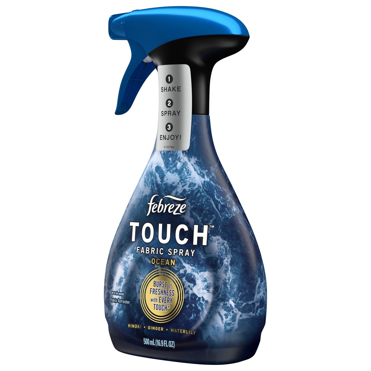 slide 3 of 5, Febreze Touch Fabric Spray Ocean, 16.9 oz