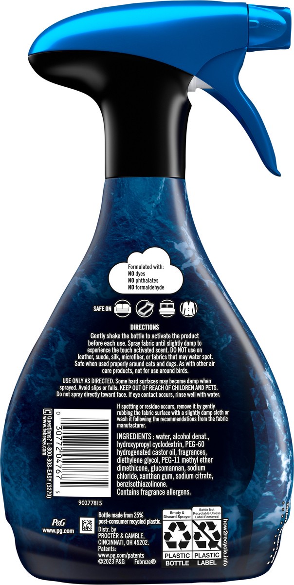 slide 4 of 5, Febreze Touch Fabric Spray Ocean, 16.9 oz