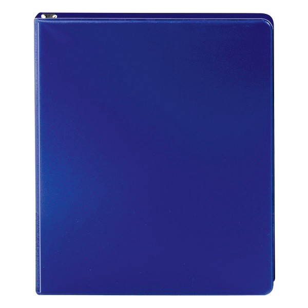 slide 4 of 5, Office Depot Brand Nonstick Round-Ring Binder, 1/2'' Rings, 64% Recycled, Blue, 1 ct