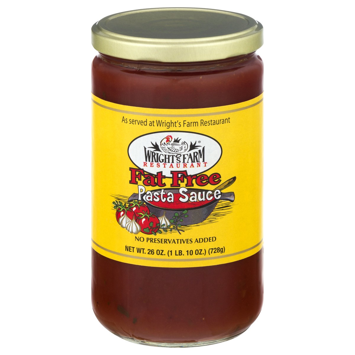 slide 11 of 13, Wright's Farm Restaurant Fat Free Pasta Sauce 26 oz, 26 oz