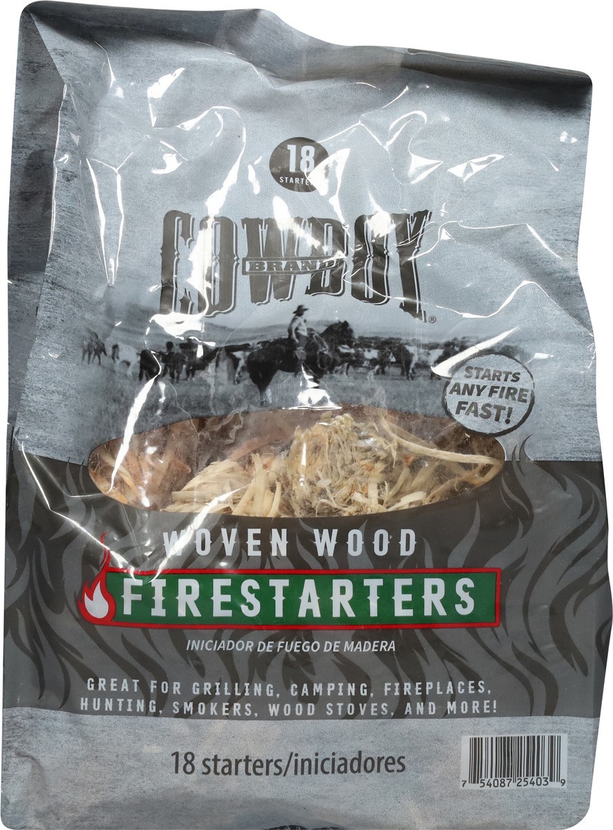 slide 5 of 10, Cowboy Charcoal Woven Wood Firestarters 18 ea, 18 ct