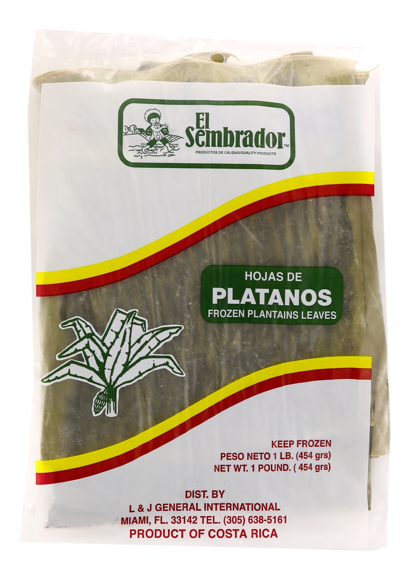 slide 1 of 1, El Sembrador Frozen Plantain Leaves, 16 oz