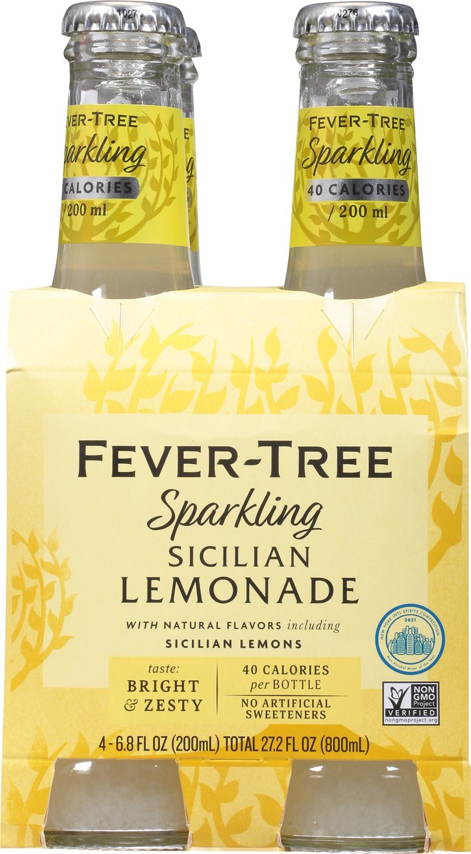 slide 6 of 9, Fever-Tree Sparkling Sicilian Lemonade 4 Pack, 6.8 Fl Oz Bottles, 4 ct; 6.8 fl oz