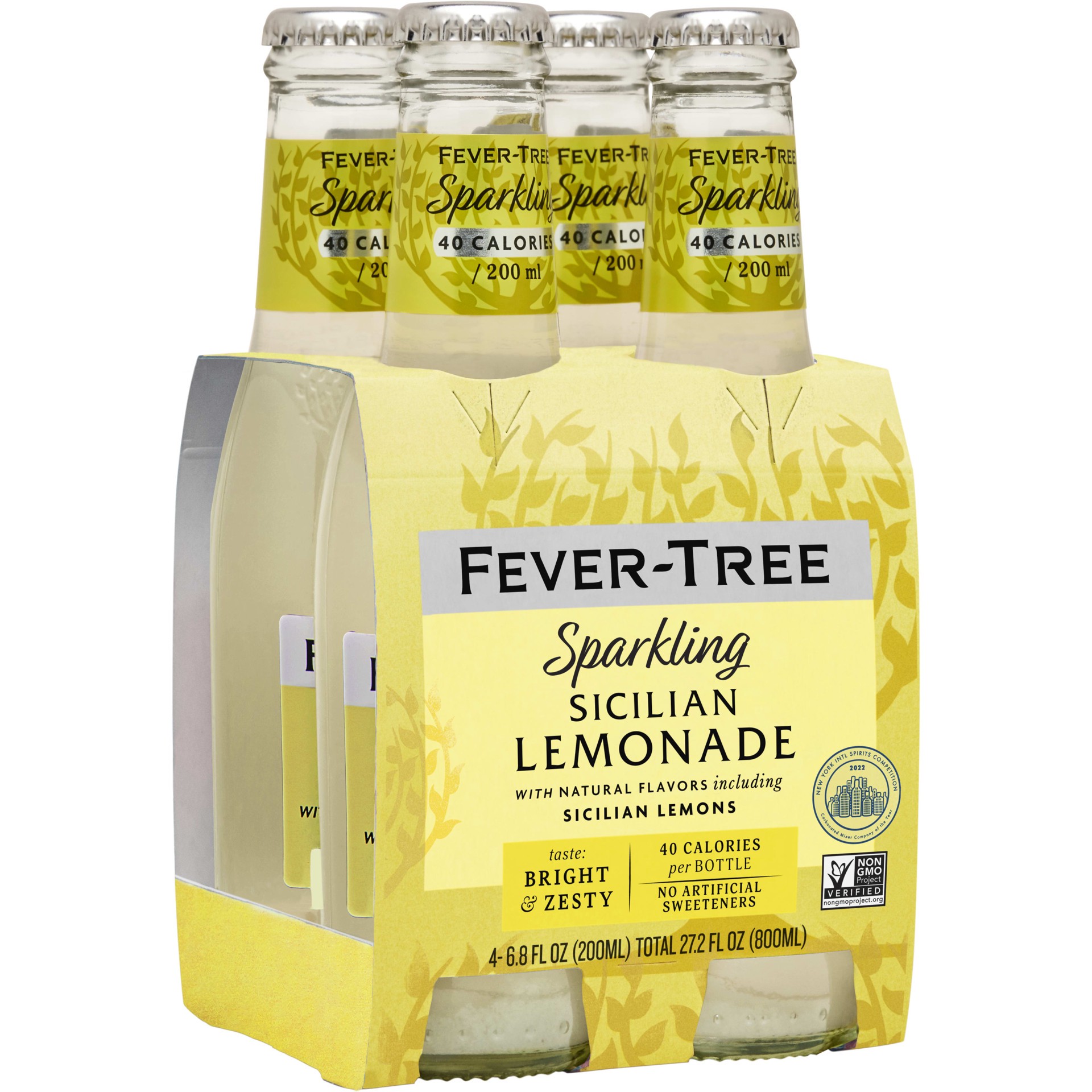 slide 1 of 9, Fever-Tree Sparkling Sicilian Lemonade - 4 ct; 6.8 fl oz, 4 ct, 800 ml