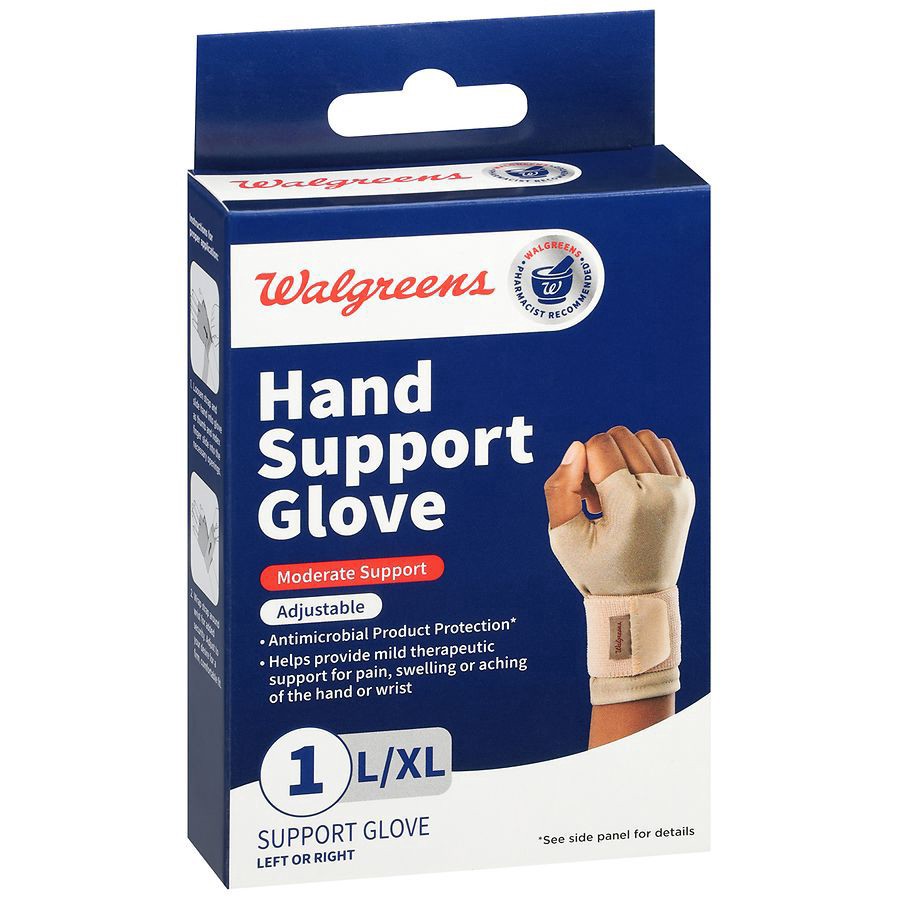 slide 3 of 3, Walgreens Hand Support Glove Large/XL, 1 ct