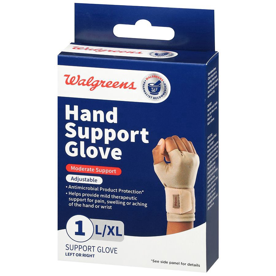slide 2 of 3, Walgreens Hand Support Glove Large/XL, 1 ct