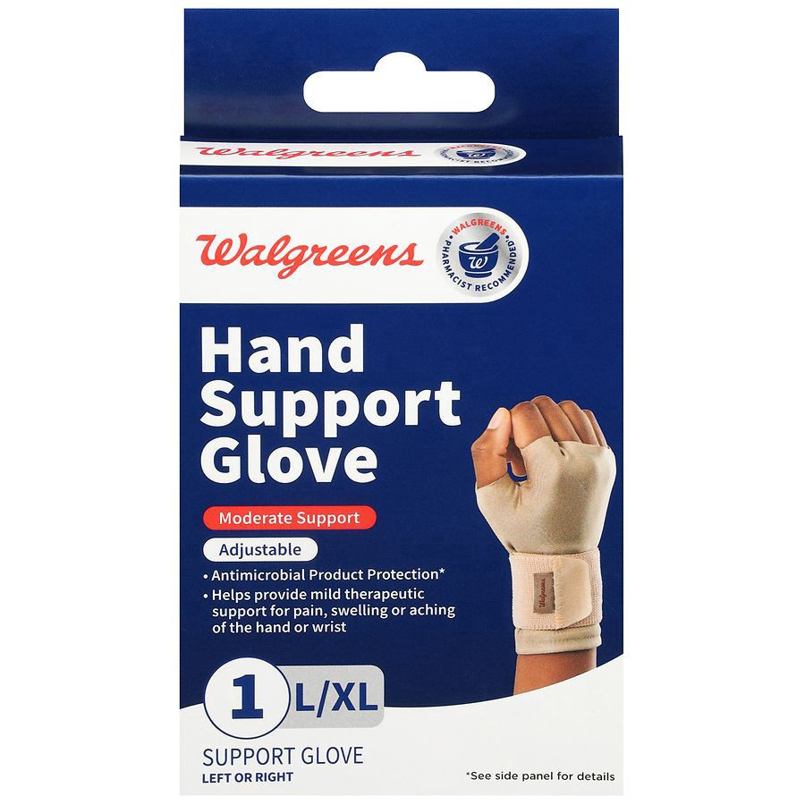 slide 1 of 3, Walgreens Hand Support Glove Large/XL, 1 ct