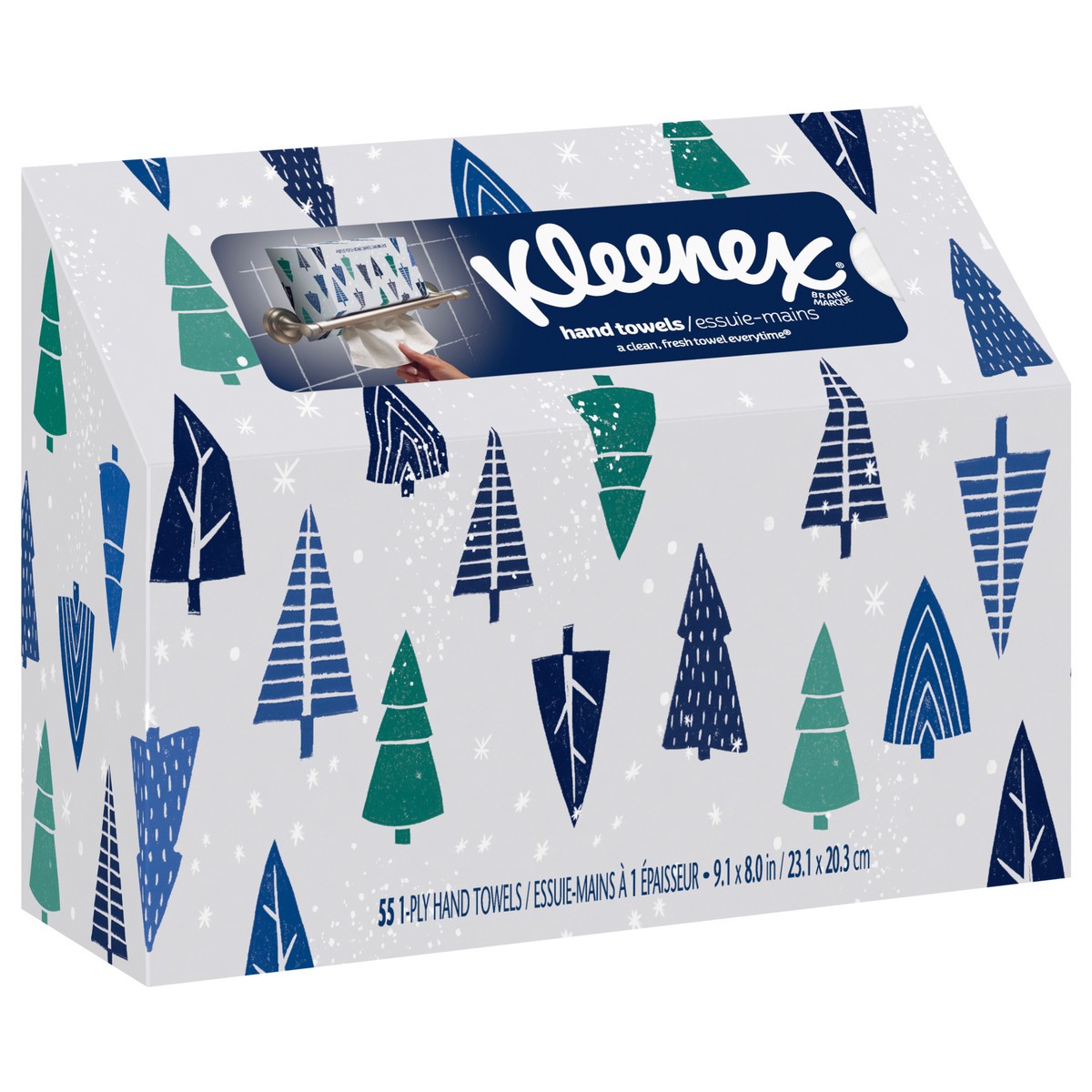 slide 2 of 9, Kleenex Disposable Paper Hand Towels, Paper Hand Towels for Bathrooms, 1 Box, 55 Hand Towels per Box (55 Total Towels), 55 ct