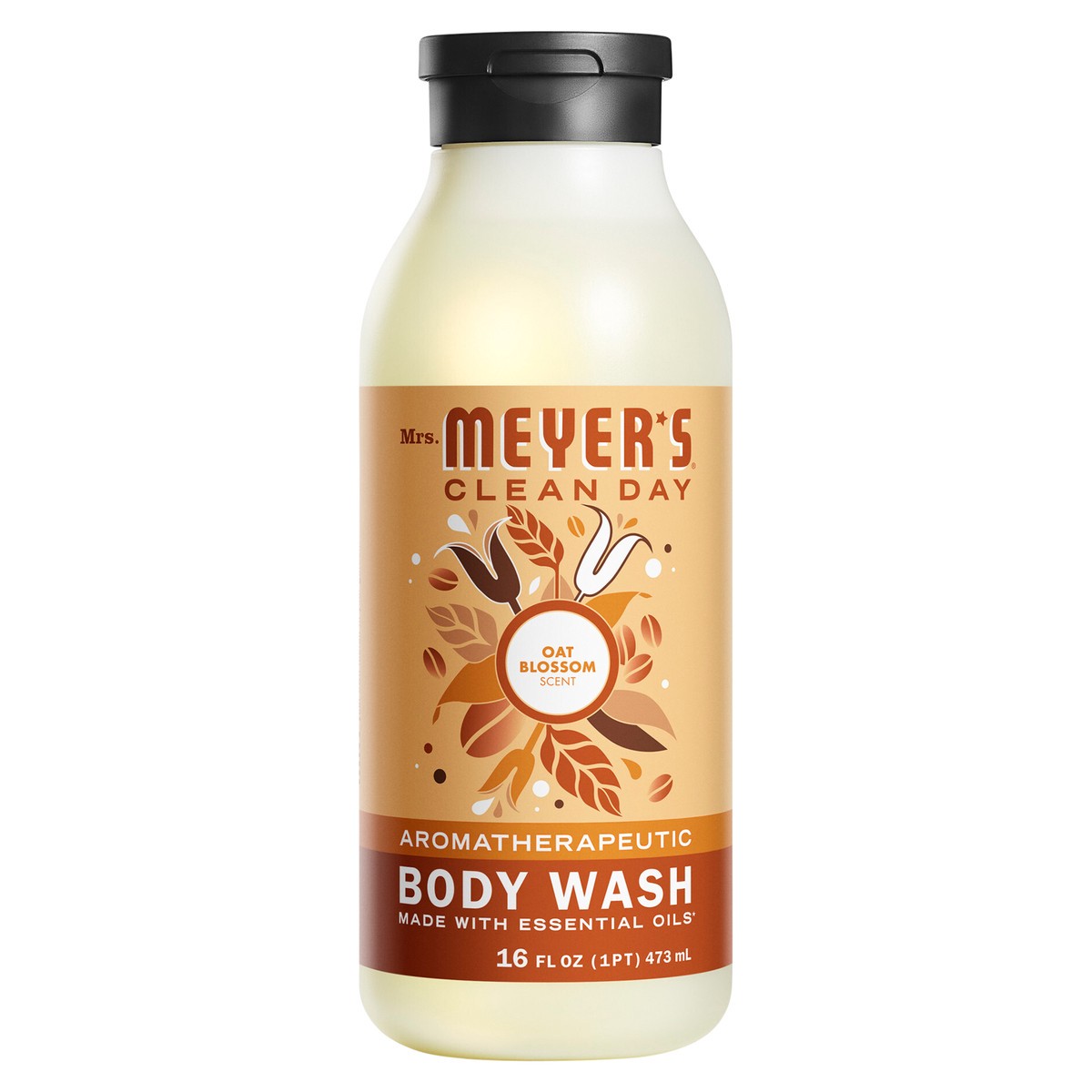 slide 1 of 6, Mrs. Meyer's Mrs Meyer's Clean Day Body Wash, Oat Blossom Scent, 16 Ounce Bottle, 16 fl oz