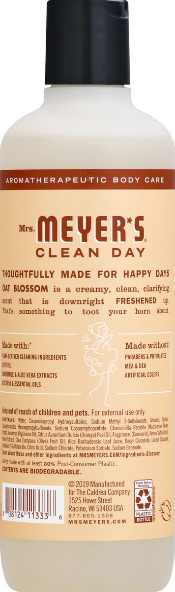 slide 5 of 6, Mrs. Meyer's Mrs Meyer's Clean Day Body Wash, Oat Blossom Scent, 16 Ounce Bottle, 16 fl oz