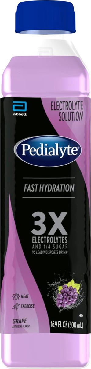slide 4 of 4, Pedialyte Electrolyte Solution Ready-to-Drink Grape - 16.9 fl oz, 500 ml