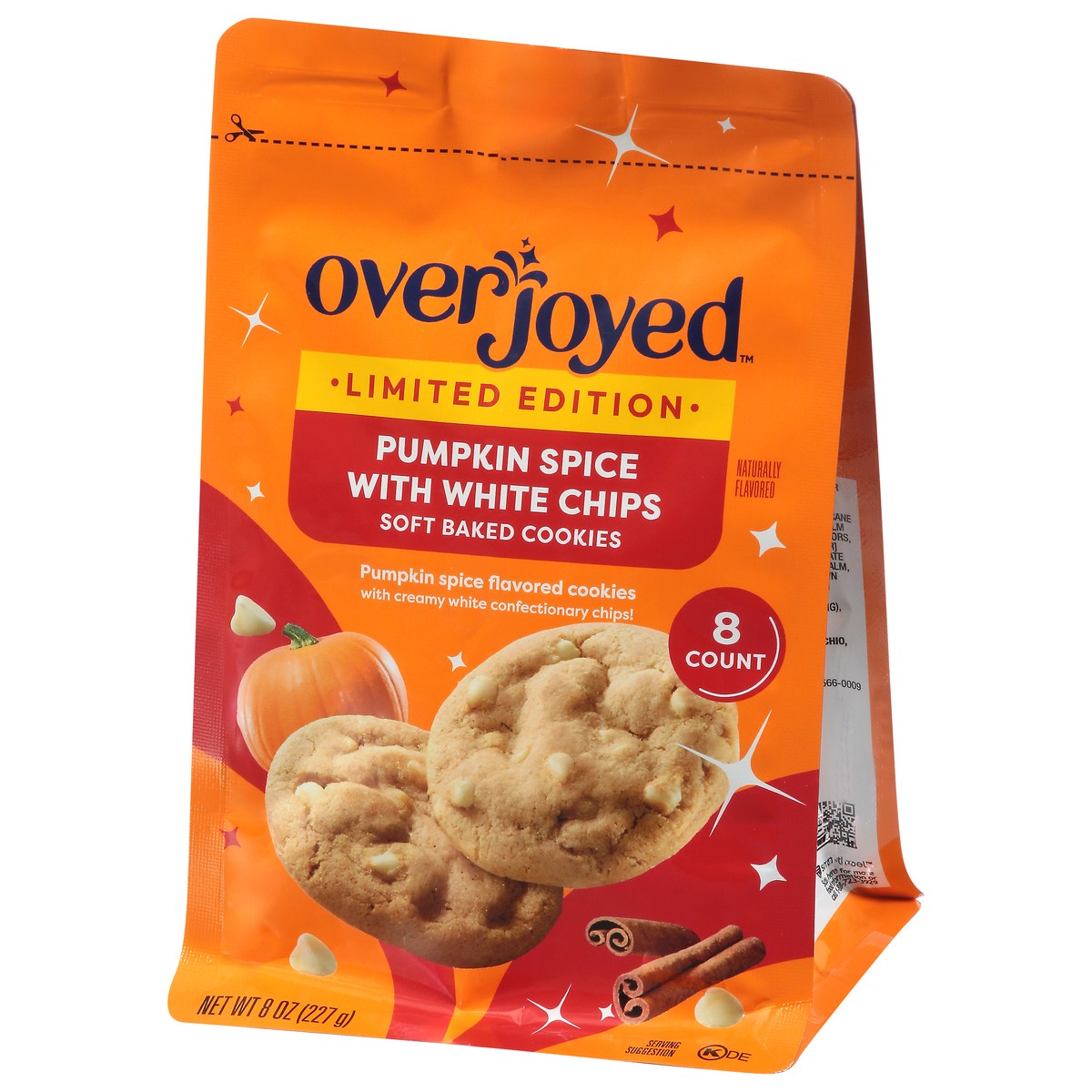 slide 2 of 4, Overjoyed Pumpkin White Chocolate Cookies 8 Oz - 8 Oz, 8 oz