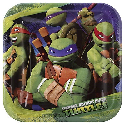 slide 1 of 1, DesignWare Teenage Mutant Ninja Turtles Square Plate, 1 ct