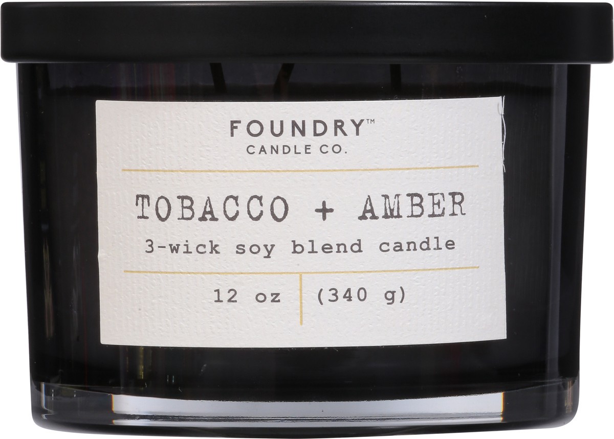 slide 2 of 9, Foundry Candle Co. Tobacco + Amber Candle 1 ea, 1 ct