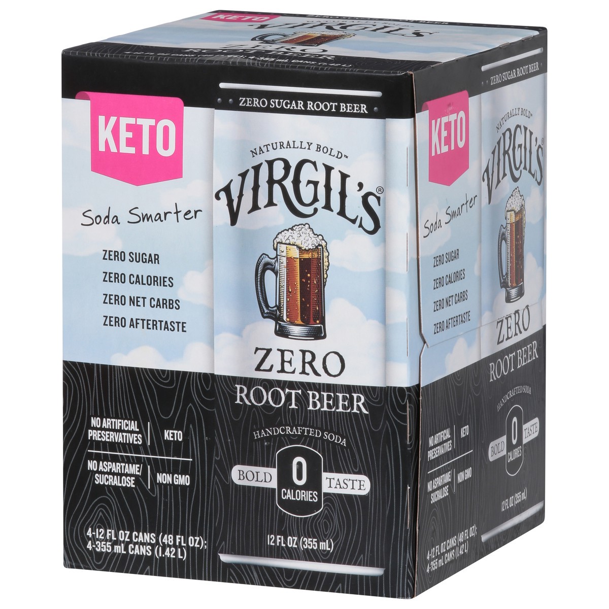 slide 7 of 9, Virgil's Zero Sugar Root Beer Soda - 48 fl oz, 48 fl oz