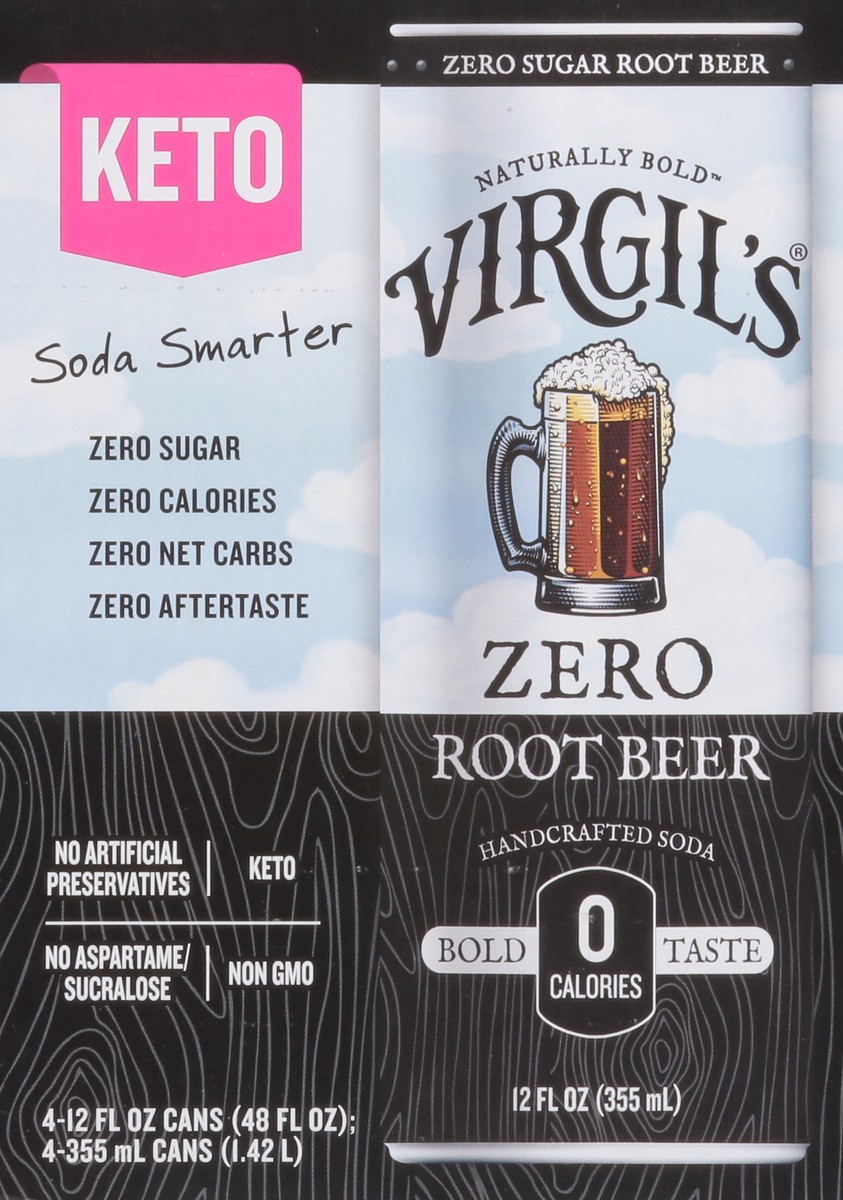 slide 2 of 9, Virgil's Zero Sugar Root Beer Soda - 48 fl oz, 48 fl oz