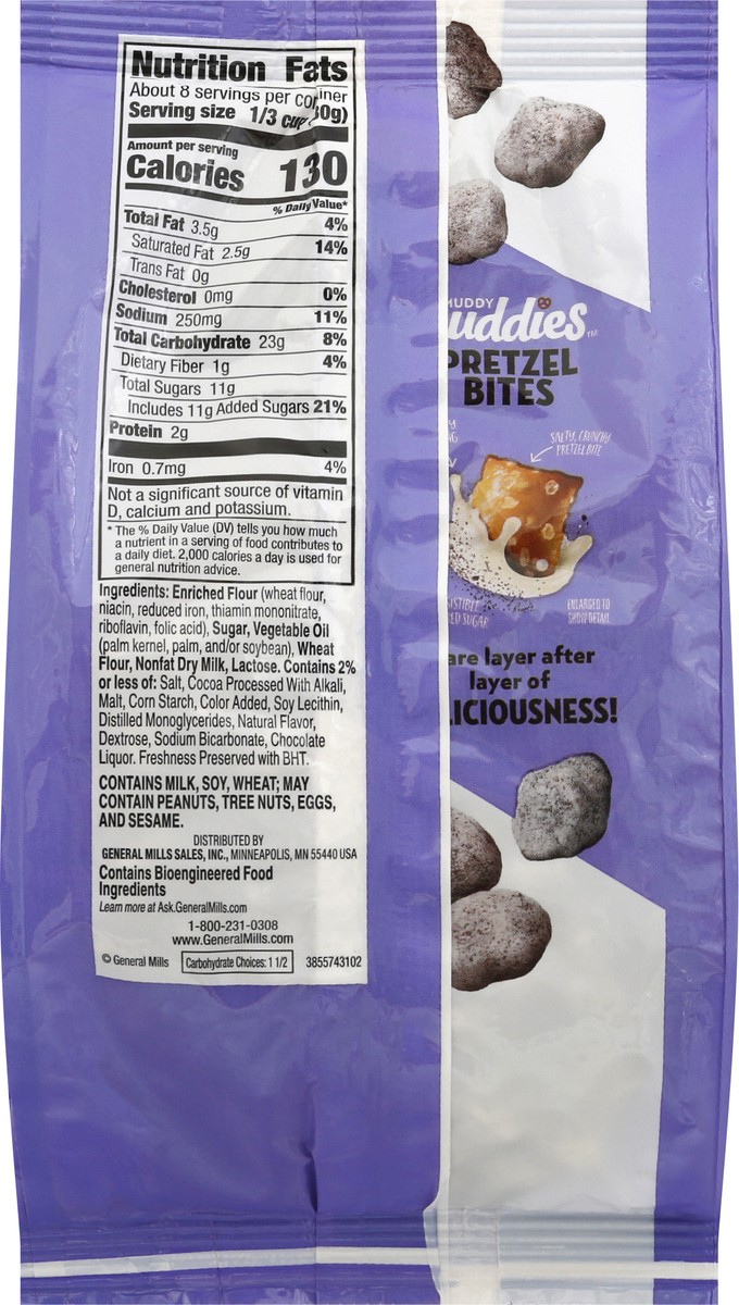 slide 10 of 10, Chex Muddy Buddies Cookies & Cream Pretzel Bites, 9 oz