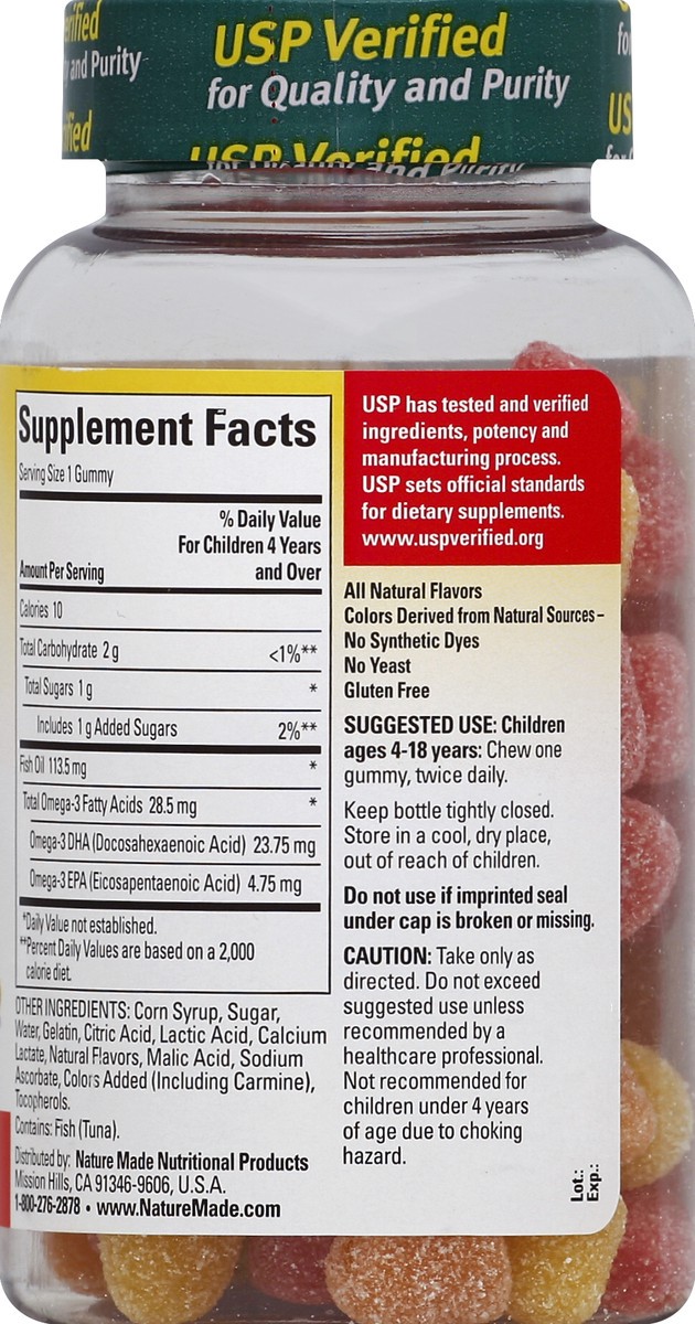 slide 6 of 6, Nature Made Kids First Fish Oil Gummies, 80 ct