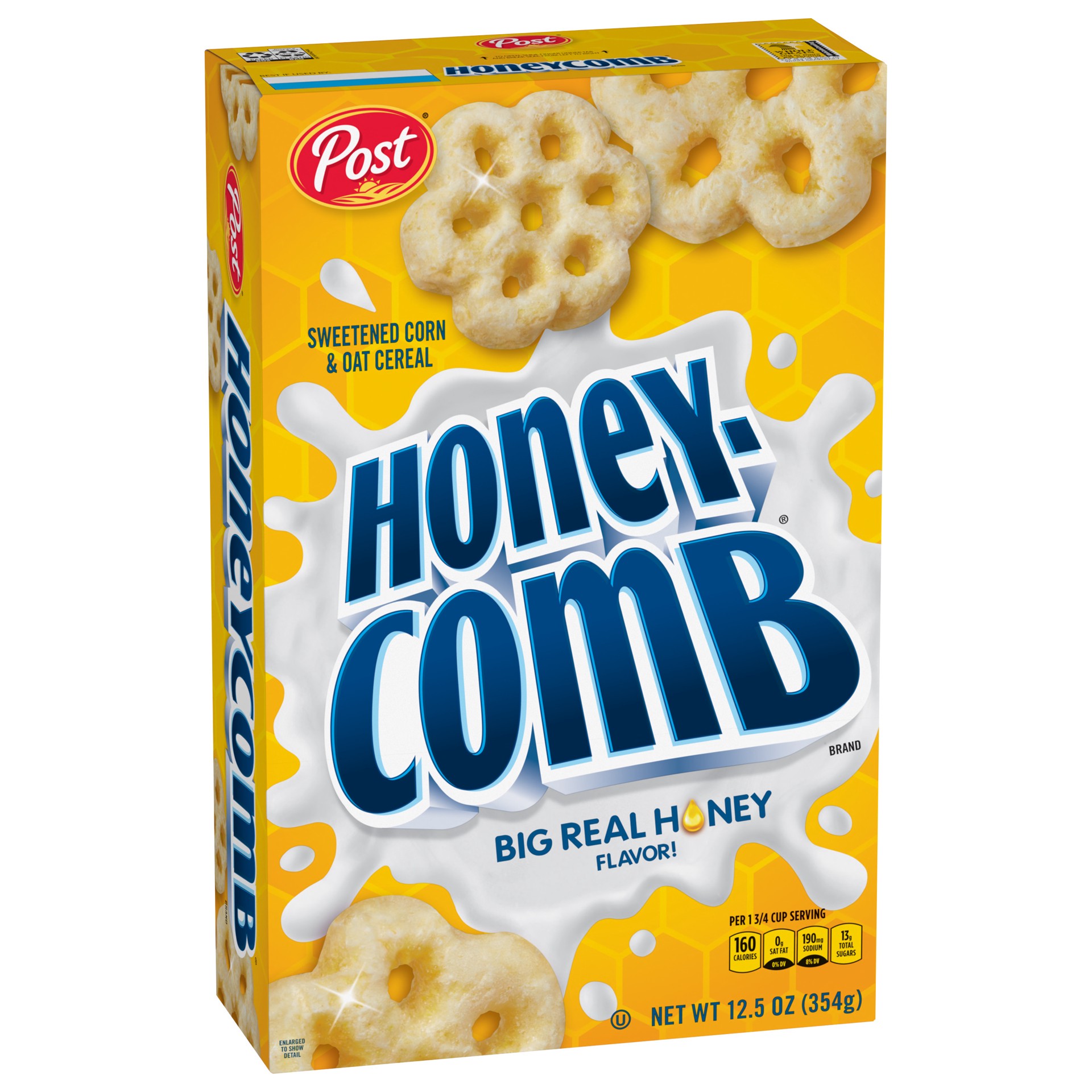 slide 3 of 5, Post Honeycomb Cereal, 12.5 OZ Box, 12.5 oz