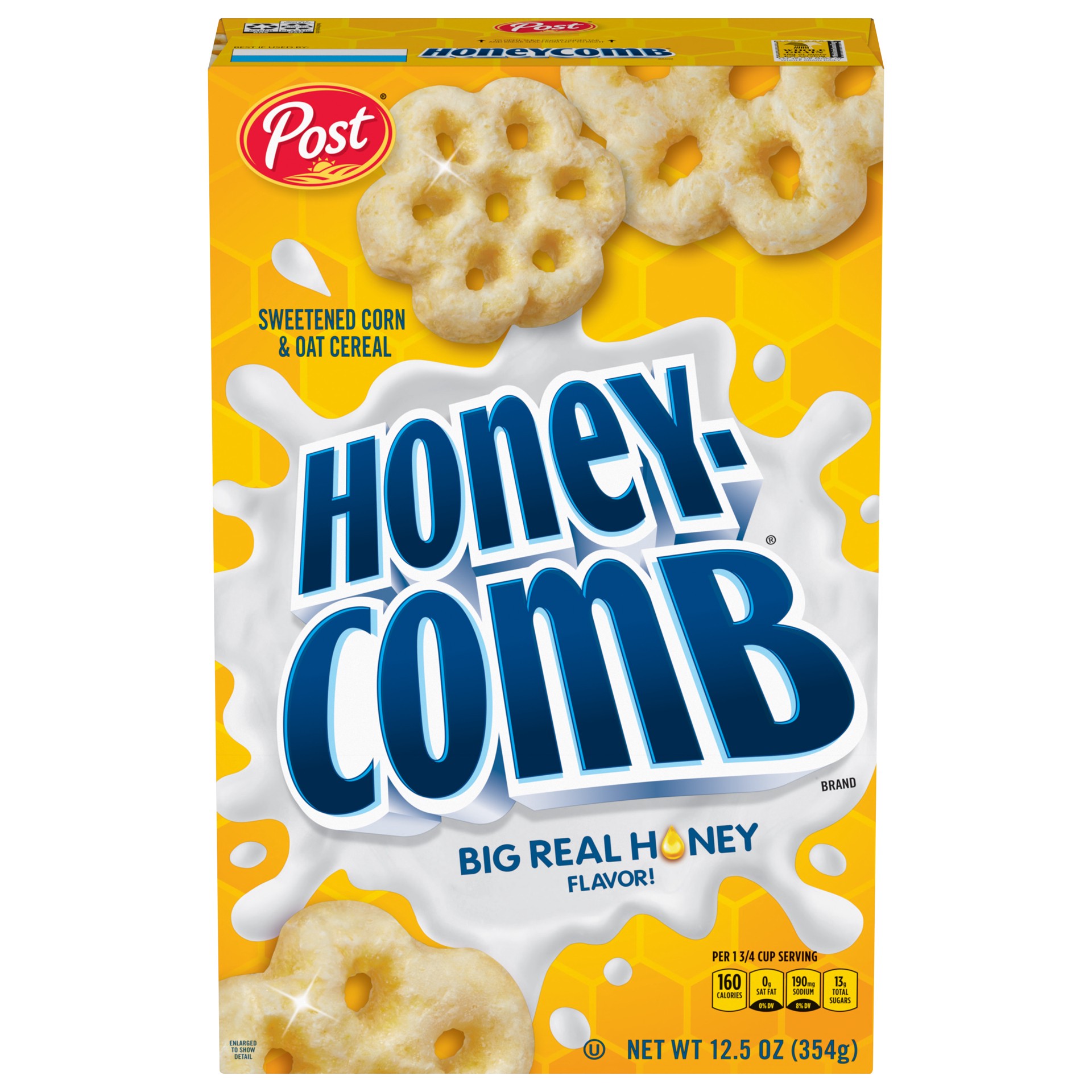 slide 5 of 5, Post Honeycomb Cereal, 12.5 OZ Box, 12.5 oz