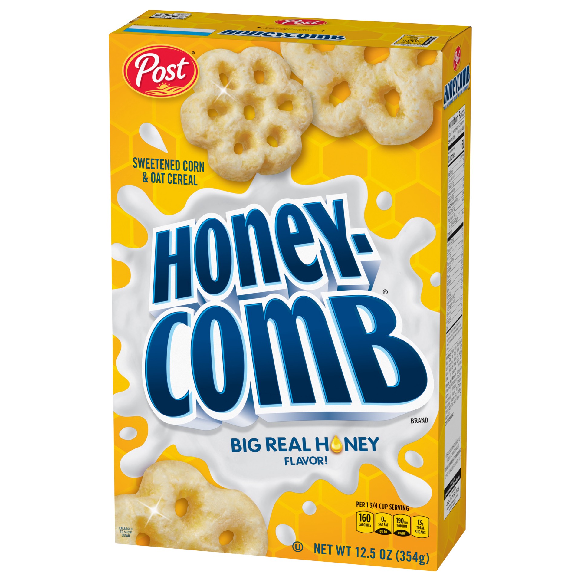 slide 2 of 5, Post Honeycomb Cereal, 12.5 OZ Box, 12.5 oz